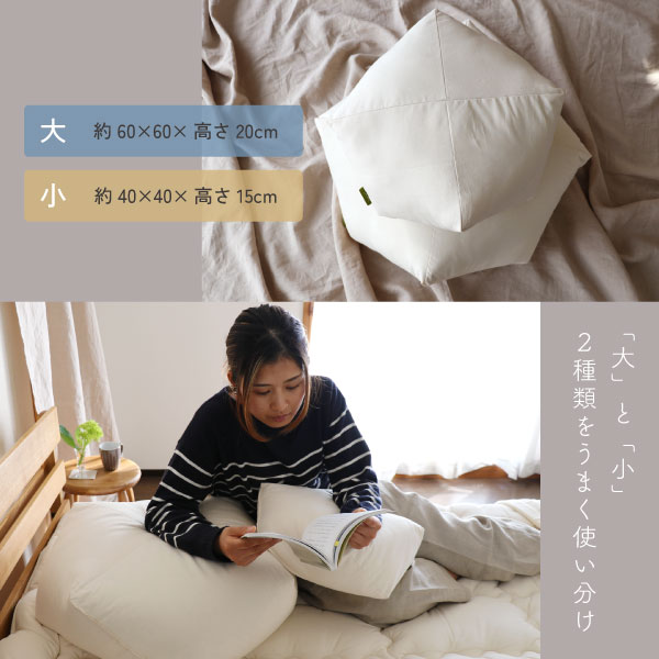 大小2サイズのととのうクッション 大小2サイズのととのうクッション