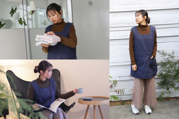 播州織エプロンベスト